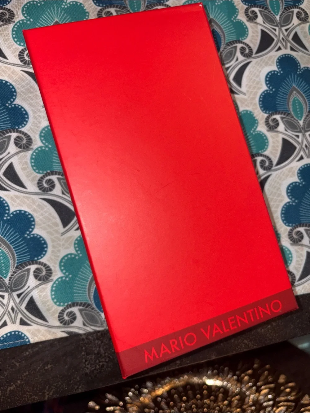 Valentino Black Quilted Leather Card Holder Wallet with Embossed Logo